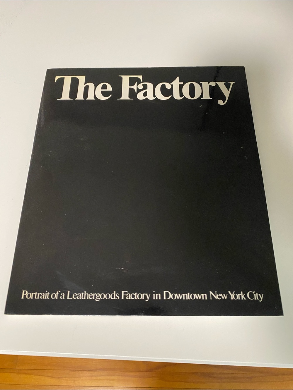 Softcover Coach Black and White 'The Factory' Book for the Coach Collector